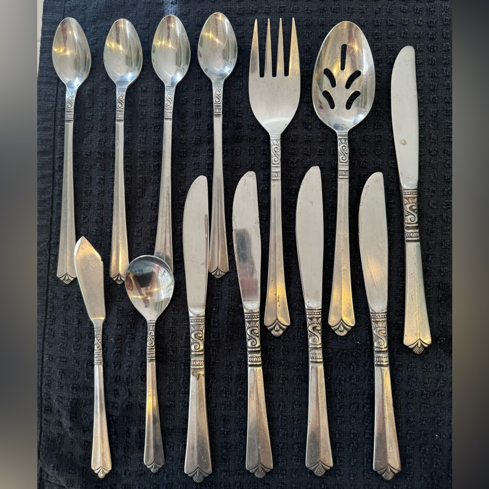 Vintage Orleans Silver Stainless Steel Korea Set